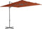 vidaXL - Zweefparasol - met - stalen - paal - 300 - cm - antracietkleurig