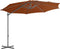 vidaXL - Zweefparasol - met - stalen - paal - 300 - cm - terracottakleurig