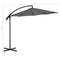 vidaXL - Zweefparasol - met - stalen - paal - 300 - cm - antracietkleurig