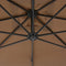vidaXL - Zweefparasol - met - stalen - paal - 300 - cm - taupe