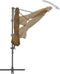 vidaXL - Zweefparasol - met - stalen - paal - 300 - cm - taupe