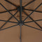 vidaXL - Zweefparasol - met - stalen - paal - 300 - cm - taupe