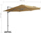vidaXL - Zweefparasol - met - stalen - paal - 300 - cm - taupe