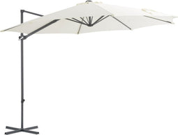 vidaXL - Zweefparasol - met - stalen - paal - 300 - cm - zandkleurig