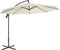 vidaXL - Zweefparasol - met - stalen - paal - 300 - cm - zandkleurig