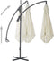 vidaXL - Zweefparasol - met - stalen - paal - 300 - cm - zandkleurig