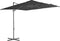 vidaXL - Zweefparasol - met - stalen - paal - 300 - cm - zandkleurig