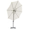 vidaXL - Zweefparasol - met - stalen - paal - 300 - cm - zandkleurig