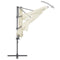 vidaXL - Zweefparasol - met - stalen - paal - 300 - cm - zandkleurig