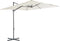 vidaXL - Zweefparasol - met - stalen - paal - 300 - cm - zwart