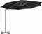 vidaXL - Zweefparasol - met - stalen - paal - 300 - cm - zwart