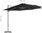 vidaXL - Zweefparasol - met - stalen - paal - 300 - cm - zwart
