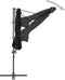 vidaXL - Zweefparasol - met - stalen - paal - 300 - cm - zwart