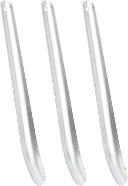 vidaXL - Zweetschrapers - paard - 3 - st - aluminium - zilverkleurig