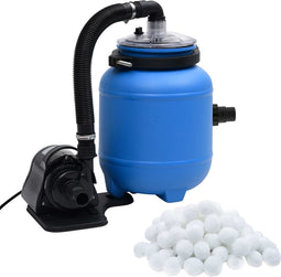 vidaXL - Zwembadfilterpomp - 4 - m³/u - zwart - en - blauw