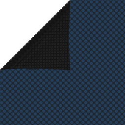 vidaXL - Zwembadfolie - solar - drijvend - 400x200 - cm - PE - zwart - en - blauw