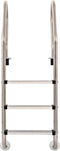 vidaXL Zwembadladder met 3 sporten 120 cm roestvrij staal 304