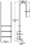 vidaXL Zwembadladder met 3 sporten 120 cm roestvrij staal 304