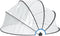 vidaXL - Zwembadoverkapping - rond - 315x158 - cm - PVC
