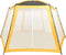 vidaXL Zwembadtent 500x433x250 cm stof geel