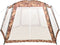 vidaXL Zwembadtent 660x580x250 cm stof camouflage