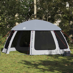 vidaXL - Zwembadtent - met - uitneembare - buiten- - gaaswanden - 510x510 - cm - grijs