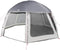 vidaXL - Zwembadtent - met - uitneembare - buiten- - gaaswanden - 510x510 - cm - grijs