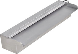 vidaXL - Zwembadwaterval - met - LED's - rechthoekig - 45 - cm - roestvrij - staal