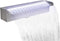 vidaXL - Zwembadwaterval - met - LED's - rechthoekig - 45 - cm - roestvrij - staal