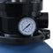 vidaXL - Zwembadzandfilter - met - 4-positie - ventiel - 300 - mm - blauw
