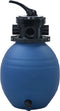 vidaXL - Zwembadzandfilter - met - 4-positie - ventiel - 300 - mm - blauw