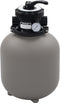 vidaXL - Zwembadzandfilter - met - 4-positie - ventiel - 350 - mm - grijs
