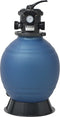 vidaXL - Zwembadzandfilter - met - 6-positie - ventiel - 460 - mm - blauw