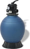 vidaXL - Zwembadzandfilter - met - 6-positie - ventiel - 460 - mm - blauw