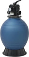 vidaXL - Zwembadzandfilter - met - 6-positie - ventiel - 460 - mm - blauw