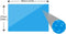 vidaXL - Zwembadzeil - rechthoekig - 549 - x - 274 - cm - PE - blauw
