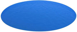 vidaXL - Zwembadzeil - rond - 488 - cm - PE - blauw