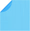 vidaXL - Zwembadzeil - rond - 488 - cm - PE - blauw
