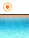 vidaXL - Zwembadzeil - rond - 488 - cm - PE - blauw