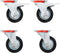 vidaXL - Zwenkwielen - 4 - st - 100 - mm