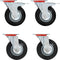 vidaXL - Zwenkwielen - 4 - st - 125 - mm