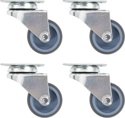 vidaXL - Zwenkwielen - dubbel - 4 - st - 50 - mm