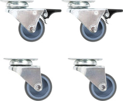 vidaXL - Zwenkwielen - dubbel - 4 - st - 50 - mm