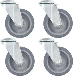vidaXL - Zwenkwielen - met - boutgaten - 4 - st - 100 - mm