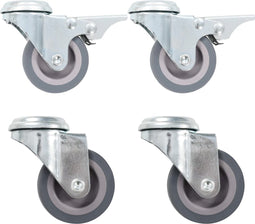vidaXL - Zwenkwielen - met - boutgaten - 4 - st - 50 - mm