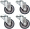 vidaXL - Zwenkwielen - met - boutgaten - 4 - st - 50 - mm