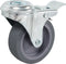 vidaXL - Zwenkwielen - met - boutgaten - en - dubbele - remmen - 4 - st - 75 - mm