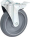 vidaXL - Zwenkwielen - met - boutgaten - en - dubbele - remmen - 4 - st - 125 - mm