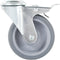 vidaXL - Zwenkwielen - met - boutgaten - en - dubbele - remmen - 4 - st - 100 - mm