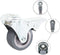 vidaXL - Zwenkwielen - met - boutgaten - en - dubbele - remmen - 4 - st - 50 - mm